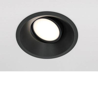 HOREA R BI 1x50W, GU10 Stropní podhledové bodové svítidlo, výklopné, kruhové, těleso kov, povrch bílá/černá, pro žárovku 1x50W, GU10, 230V, IP20, tř.2, rozměry d=93mm, h=110mm.