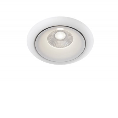HAEMO BI 9W Stropní podhledové bodové svítidlo, těleso kov, povrch bílá, LED 9W, teplá 3000K, Ra90, 230V, IP20, tř.2, rozměry d=98mm, h=75mm.