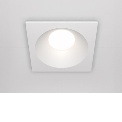 GERITE BI SQ 1x50W, GU10, IP65 Stropní podhledové bodové svítidlo, těleso kov, povrch bílá, pro žárovku 1x50W, GU10, 230V, IP65, tř.2, rozměry 85x85x100mm.