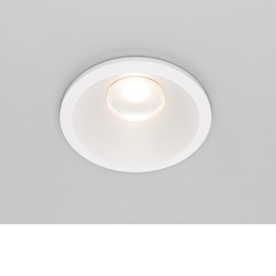 GERITE BI R 12W, IP65 Stropní podhledové bodové svítidlo, těleso kov, povrch bílá, LED 12W, 990lm, neutrální 4000K, stmív. TRIAC, Ra90, 230V, IP65, tř.2, rozměry d=85mm, h=85mm.