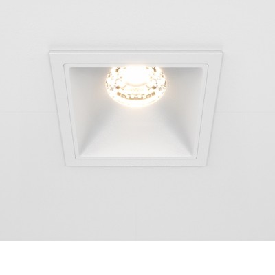 HABEO BI SQ 10W Stropní podhledové bodové svítidlo, těleso kov, rámeček bílá, reflektor bílá, LED 10W, 500lm, teplá 3000K, vyzař. úhel 36°, Ra90, 230V, IP20, tř.2, rozměry 65x52x65mm.