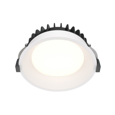 NICOL BI R 24W Stropní podhledové bodové svítidlo, těleso kov, povrch bílá, difuzor plast opál, LED 24W, 1800lm, neutrální 4000K, 230V, IP20, tř.2, rozměry d=175mm, h=55mm.