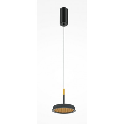 CHRONICA HL II 15W Závěsné svítidlo, těleso hliník, povrch černá/bílá/hliněná, difuzor s detailem medové plástve,  LED 15W, 650lm, teplá 3000K, Ra80, 230V, IP20, tř. 1, rozměry d=145mm, vč závěs kabelu l=3270mm, lze zkr.