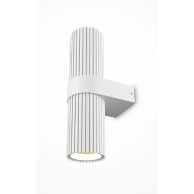 PARE WL 2x50W, GU10 Nástěnné svítidlo, těleso hliník, povrch bílá mat, pro žárovku 2x50W, G9, 230V, IP20, tř.1, rozměry d=65mm, h=220mm, svítí nahoru/dolů.