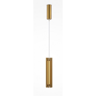 INGREDI HL 12W Závěsné svítidlo, základna kov, povrch chrom/mosaz, difuzor plast opál, LED 12W, 330lm, teplá 3000K, Ra80, 230V, IP20, rozměry d=81mm, h=360mm, vč závěs kabelu l=1860mm, lze zkrátit.