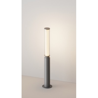 HOPEQ FL 12W IP65 Sloupkové venkovní svítidlo, těleso kov, povrch černá grafit, difuzor sklo opál, LED 12W, 600lm, teplá 3000K, Ra80, 230V, IP65, rozměry d=75mm, h=786mm.