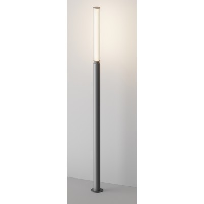 HOPEQ FL 20W IP65 Sloupkové venkovní svítidlo, těleso kov, povrch černá grafit, difuzor sklo opál, LED 20W, 850lm, teplá 3000K, Ra80, 230V, IP65, rozměry d=75mm, h=1986mm.