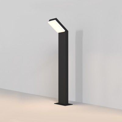 EMA FL 12W IP54 Sloupkové venkovní svítidlo, těleso kov, povrch černá, difuzor plast opál, LED 12W, 660lm, teplá 3000K, Ra80, 230V, IP54, rozměry 165x800mm, svítí dolů.