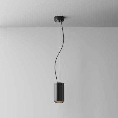BOHUT HL 25W Závěsné svítidlo, těleso kov, povrch černá, LED 25W, 2180lm, teplá 3000K, 230V, IP20, tř.1, rozměry d=95mm, h=155mm, vč závěs lanka l=1200mm, lze zkrátit.