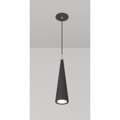 CRIS HL 1x40W, GU10 Závěsné svítidlo, těleso kov, povrch černá/bílá, pro žárovku 1x40W, GU10, 230V, IP20, tř.1, rozměry d=80mm, vč závěs kabelu l=1800mm, lze zkrátit.