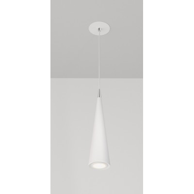 CRIS HL 1x40W, GU10 Závěsné svítidlo, těleso kov, povrch bílá, pro žárovku 1x40W, GU10, 230V, IP20, tř.1, rozměry d=80mm, vč závěs kabelu l=1800mm, lze zkrátit.
