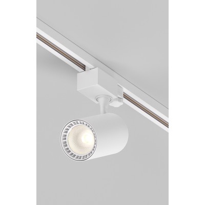 FAIR 3F 20W Bodové svítidlo do 3F lišty, nastavitelný směr svícení, těleso kov, povrch bílá, 20W, 1600lm, neutrální 4000K, vyzař. úhel 24°, 230V, Ra90, IP20. rozměry d=89mm, h=195mm.
