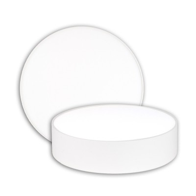 ESKILS R  25W DALI Stropní přisazené svítidlo, těleso kov, povrch bílá, difuzor plast opál, LED 25W, 1950lm, neutrální 4000K,  stmív. DALI, Ra90, 230V, IP20, tř.1. rozměry d=250mm, h=52mm.