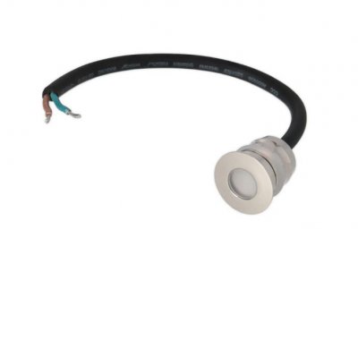 BORLAN 1W IP68 Zemní venkovní bodové svítidlo, těleso kov, rámeček nerez, krycí sklo čiré, LED 1W, teplá 3000K/neutrální 4000K, vyzař. úhel 70°/80°, 24V, IP68, tř.3, rozměry dle typu, BEZ montážního boxu a napájecího zdroje