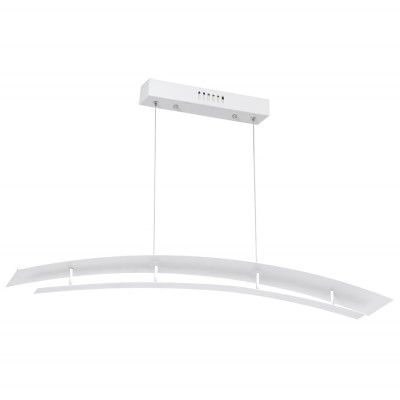 ROGERO PENDANT LED 1X18W Závěsné svítidlo, základna kov, těleso kov, povrch lak bílá mat, stínítko kov, LED 1x18W, neutrál 4000K, 1260lm, 230V, IP20, tř.1. rozměry 120x900mm, včetně závěsu l=1000mm, lze zkrátit