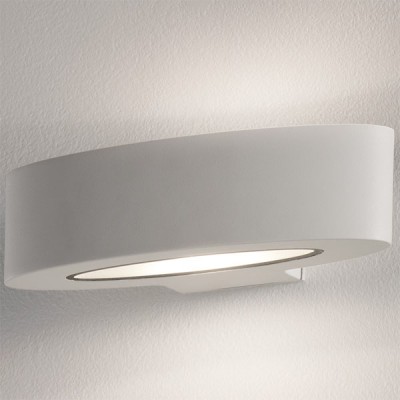 KARPY NÁSTĚNNÁ Nástěnné svítidlo, materiál hliník, povrch vrásčitá bílá (RAL 9016), LED 2x4W, teplá 3000K, neutrální 4000K, Ra80, 230V, IP20, rozměry h=63mm, l=252mm, w=96mm, svítí nahoru/dolů.