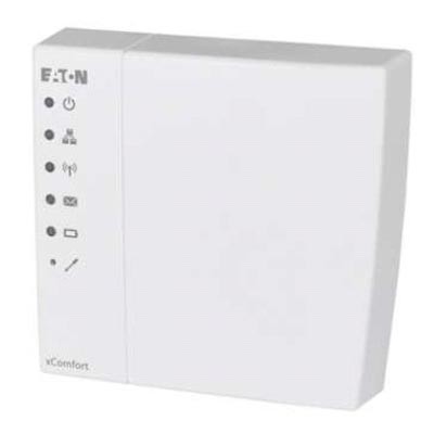 SMART MANAGER RF Smart manager, IP brána, pro řízení a kontrolu stavu chytrého domu pomocí mobilního telefonu iOS, nebo Android, vč adaptéru 230V/5V na vidlici, 112x106x27mm