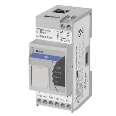 LAN SERVER Server monitoru spotřeby pro max 32 elektroměrů, + až 20x měření voda, plyn, teplota atd, 2xCOM, 1xRJ45/Ethernet, 1xRS485/Modbus, 1xUSB 2.0, interní paměť 4GB/cca 4 roky + záloha SD card 16GB, WEB server+ FTP, 12-28VDC, DIN 2M