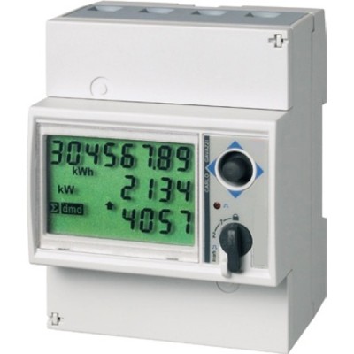 ELEKTROMĚR 3F-65A 3F elektroměr 3x65A/přímé, nebo 3x5A/nepřímé měření, LCD 3ř, +kWh, +kvarh, W, var, VA, V, PF, Hz, 1-30min: A max, VA, VAmax, W, Wmax, max 4 tarify, 3x vst voda, plyn, RS485/Modbus, 2xS0, DIN4M, ověřený, nebo neověřený