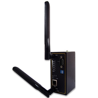 WIFI SERVER Wi-Fi průmyslový server, pro max 3 elektroměry, 1x/2x RS485, RS422 RS232 virtual COM, IEEE802.11 a/b/c/g/n, 2,4/5GHz, napájení 9-48VDC, spotřeba max 5,85W, 47x110x90mm