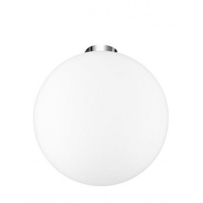 RAJASH 1x60W E27 230V IP20 D=300mm Stropní svítidlo, základna kov, povrch chrom lesk, difuzor sklo opál, pro žárovku 1x60W, E27, 230V, IP20, rozměry d=300mm h=320mm