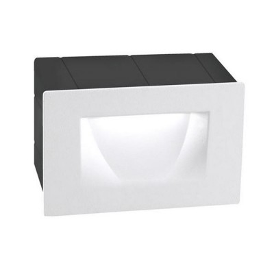 MANSI LED 1x3W 3000K 270LM IP54 220-240V Vestavné venkovní svítidlo do stěny, základna hliník, povrch bílá, LED 1x3W, teplá 3000K, 270lm, 230V, IP54, rozměry 110x60x70mm, svítí dolů