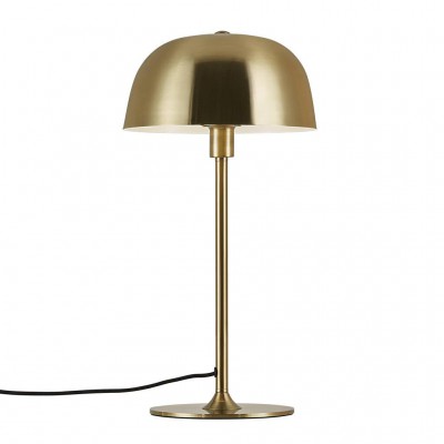 GLAM T Stolní lampa, kov, povrch zlatá, pro žárovku E14, max. 40W, včetně vypínače kabelu