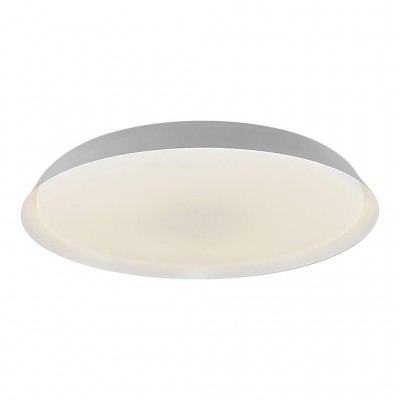 KERAN C Stropní svítidlo, těleso kov, povrch bílá mat, difuzor plast opál, LED 22W, 1600lm, teplá 2200-2700K dim to warm, Ra80, stmív TRIAC, 230V IP20, d=365mm