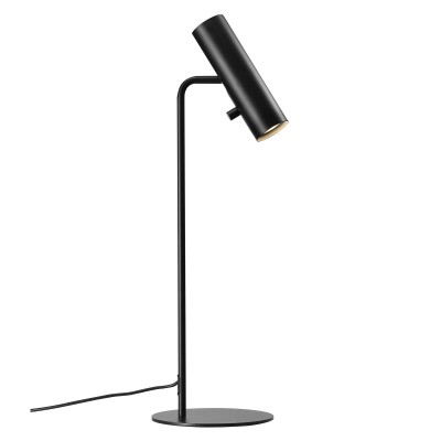 LIONTON STOLNÍ 1X8W GU10 Stolní lampa, nastavitelný směr svícení, těleso hliník, povrch bílá, nebo černá, pro LED 1x8W, GU10 ES50, 230V, IP20, tř.2, hlavice d=60mm, l=127mm, celk h=660mm, kabel l=2500mm, vypínač na tělese