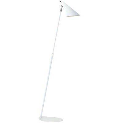 ARNE stojací 1x40W PRO ČTENÍ Stojací lampa základna a stínítko kov, povrch bílá, tyčka kov, povrch chrom lesk, 1x40W, E14, 230V, IP20, tř.1, d=250mm, nastavit výška h=740-1290mm, s vypínačem