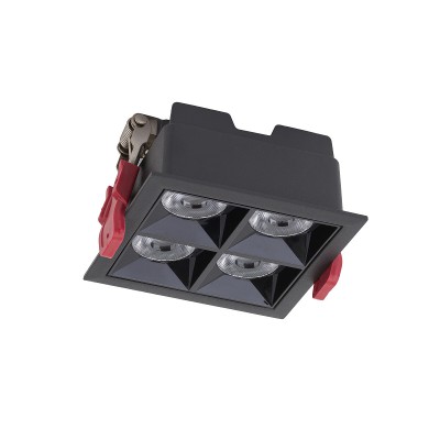 MINIS VS LED 16W, IP20 Stropní, podhledové bodové svítidlo, těleso hliník, povrch černá, LED 16W, neutrální 4000K, 1400lm, Ra80, 230V, IP20, tř.2, rozměry 92x92x49mm, otvor 85x85mm