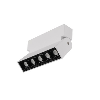 FOLUS LED 10W, IP20 Nástěnné svítídlo, reflektor, nast. směr svícení, těleso hliník, povrch bílá, LED 10W, teplá 3000K, 600lm, Ra80, 230V, IP20, tř.2, rozměry 138x95mm