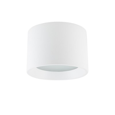 VLAUN 1x12W, GX53, IP54 Přisazené venkovní svítidlo, těleso hliník, povrch bílá, difuzor plast opál, pro LED 1x12W, GX53, 230V, IP54, tř.1, rozměry d=85mm, h=65mm