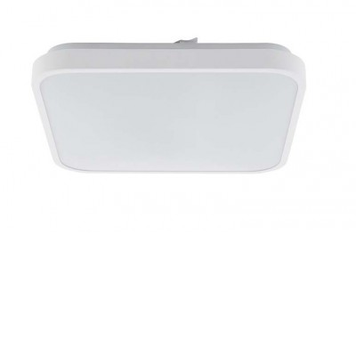 ZONULA SQ 16W IP44 Stropní, přisazené svítidlo, základna kov, povrch bílá, difuzor plast, LED 16W, 1400lm, teplá 3000K, Ra80, 230V, do koupelny IP44, tř.1, rozměry 335x335x50mm.