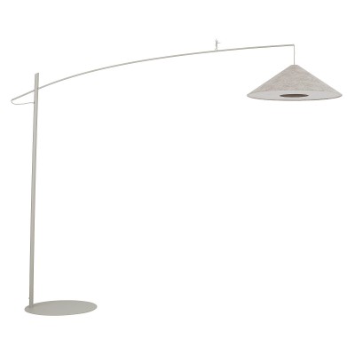 AKCIA FL II 1x25W E27 Stojací pokojová lampa, těleso kov, povrch béžová/šedá/černá, stínítko textil béžová/šedá/černá, difuzor plast opál, pro žárovku 1x25W, E27, 230V, IP20, rozměry d=720mm, h=2250mm, vypínač na kabelu.