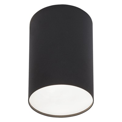 GULLO S, 1x20W, E27 Stropní svítidlo, těleso kov, povrch černá, difuzor plast opál, pro žárovku 1x20W, E27, 230V, IP20, tř.1, rozměry d=130mm, h=200mm