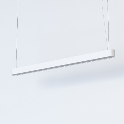 RETEL ZS LED 16W, T8/G13 Závěsné svítidlo, těleso hliník, povrch bílá, difuzor plast opál, LED zářivka 16W, teplá 3000K, 2300lm, Ra80, 230V, T8/G13, IP20, tř.1, rozměry 1250x60mm , vč. závěs kabelu l=1500mm, lze zkrátit