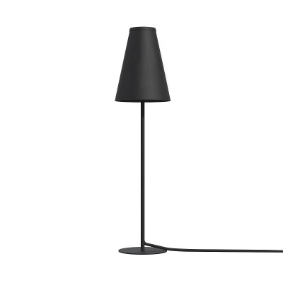 RIFL 1x10W, G9, IP20 Stolní lampa, základna kov, povrch černá, stínítko textil, pro žárovku 1x10W, G9. 230V, IP20, tř.1, rozměry d=95mm, h=440mm, přívodní kabel l=1650mm, včetně vypínače na kabelu