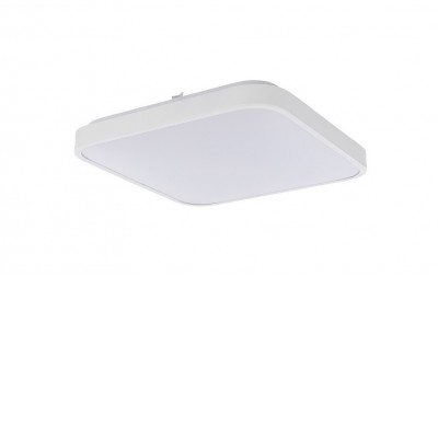 BRAL LED 16W, IP44 Stropní přisazené svítidlo, čtverec, těleso kov, povrch bílá, difuzor plast opál, LED 16W, teplá 3000K, 1100lm, Ra80, 230V, IP44, tř.1, rozměry 335x50mm