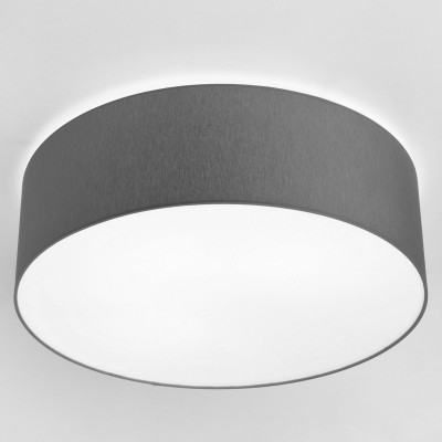 WIOL SD Stropní svítidlo, základna kov, povrch bílá, stínítko textil, povrch šedá, difuzor plast opál, pro žárovku 4x25W, E27, 230V, IP20, tř.1, rozměry d=650mm, h=200mm