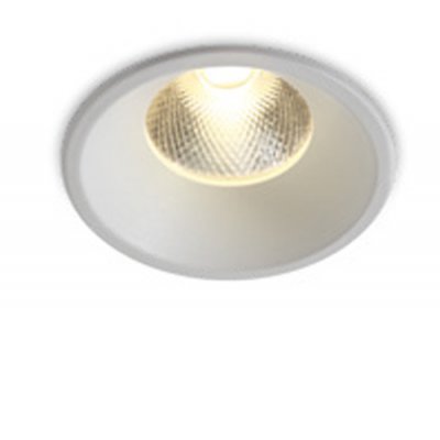 MALMED BI 12W Stropní podhledové, bodové, Darklight, svítidlo, těleso kov, povrch bílá, LED 12W, 960lm, neutrální 4000K, vyzař. úhel 20°, 230V, IP20, tř.2, rozměry d=90mm, h=80mm.