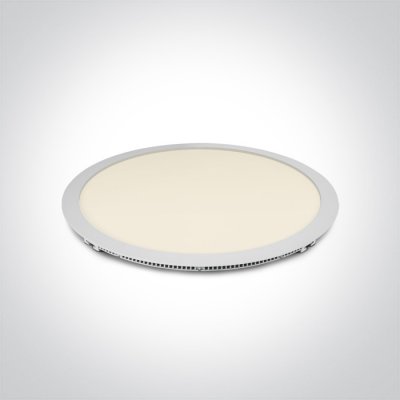 MAMA BI 40W IP40 Stropní podhledové svítidlo, těleso kov, povrch bílá, dif plast opál, LED 40, 3400lm, teplá 3000K/neutrální 4000K, 230V, IP40, tř.2, rozměry d=420mm, h=20mm.