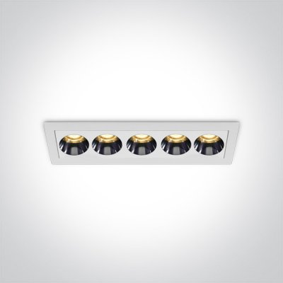 LOVAN BI RC 12W Stropní podhledové, bodové, Darklight, svítidlo, těleso kov, povrch bílá, LED 12W, 840lm, teplá 3000K, vyzař. úhel 38°, Ra90, 230V, IP20, tř.2, rozměry 147x42x45mm.