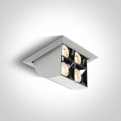 ENIE BI 16W výklopné Stropní podhledové, bodové, Darklight, svítidlo, výklopné 80°, těleso kov, povrch bílá, LED 16W, 1280lm, teplá 3000K, Ra90, vyzař. úhel 38°, 230V, IP20, tř.2, rozměry 109x80x109mm