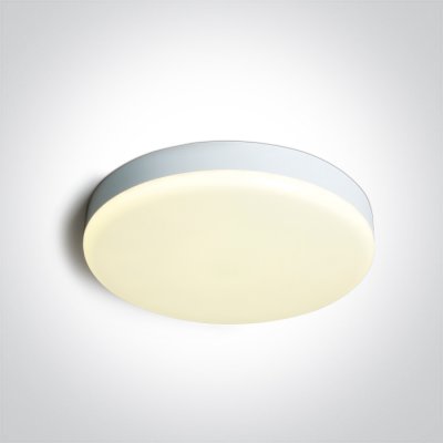MICHEL PL R 26W IP65 Stropní venkovní svítidlo, plast bílá, dif plast opál, LED 26W, 2750lm, přepín CCT teplota teplá 3000K/neutr. 4000K/denní 6000K, Ra80, 230V, IP65, tř.2, rozměry d=260mm, h=55mm.