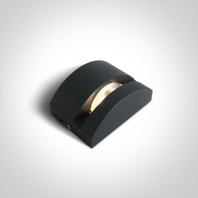 BOCIAN WL 6W IP65 Nástěnné venkovní svítidlo, těleso kov, povrch černá antracit, LED 6W, 330lm, teplá 3000K, vyzař. úhel 270°, 230V, IP65, tř.1, rozměry 140x95x62mm.