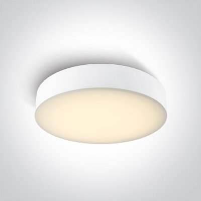 MICHEL R 20W CCT IP65 Stropní venkovní svítidlo, plast bílá, dif plast opál, LED 20W, 1300lm, přepín CCT teplota teplá 3000K/neutr. 4000K/denní 6000K, Ra80, 230V, IP65, tř.2, rozměry d=320mm, h=62mm.
