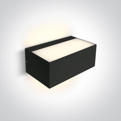 ELKA WL 1x12W E27 IP65 Nástěnné venkovní svítidlo, těleso kov, povrch černá antracit/bílá, difuzor plast opál, pro žárovku 1x12W, E27, 230V, IP65, tř.2, rozměry 230x90x100mm, svítí nahoru/dolů.