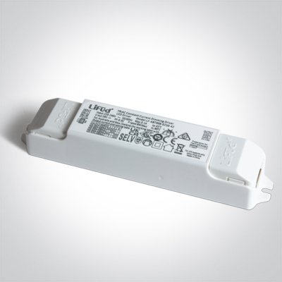 LED zdroj I TRIAC 100mA-350mA Napájecí zdroj pro LED, vstup 230V, nast. výstup podle přepnačů 100mA/150mA/200mA/250mA/300mA/350mA,  stmívání TRIAC, IP20, rozměry 142x21x30mm.