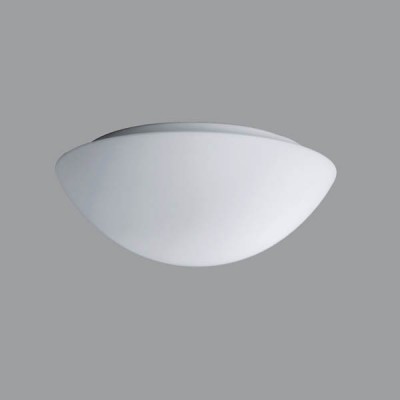 AURA 2 LED-1L18C03K53/042 HF 4000* Stropní svítidlo,HF senzor pohybu dosah 8m, záběr 150°/360°, čas 10s-10min, soumrak, zákl. kov bílá, sklo opál, LED 15W, neutrální 4000K, 2110lm/1430lm, Ra80,230V,IP43,tř.1,"F",d=280mm,h=120m